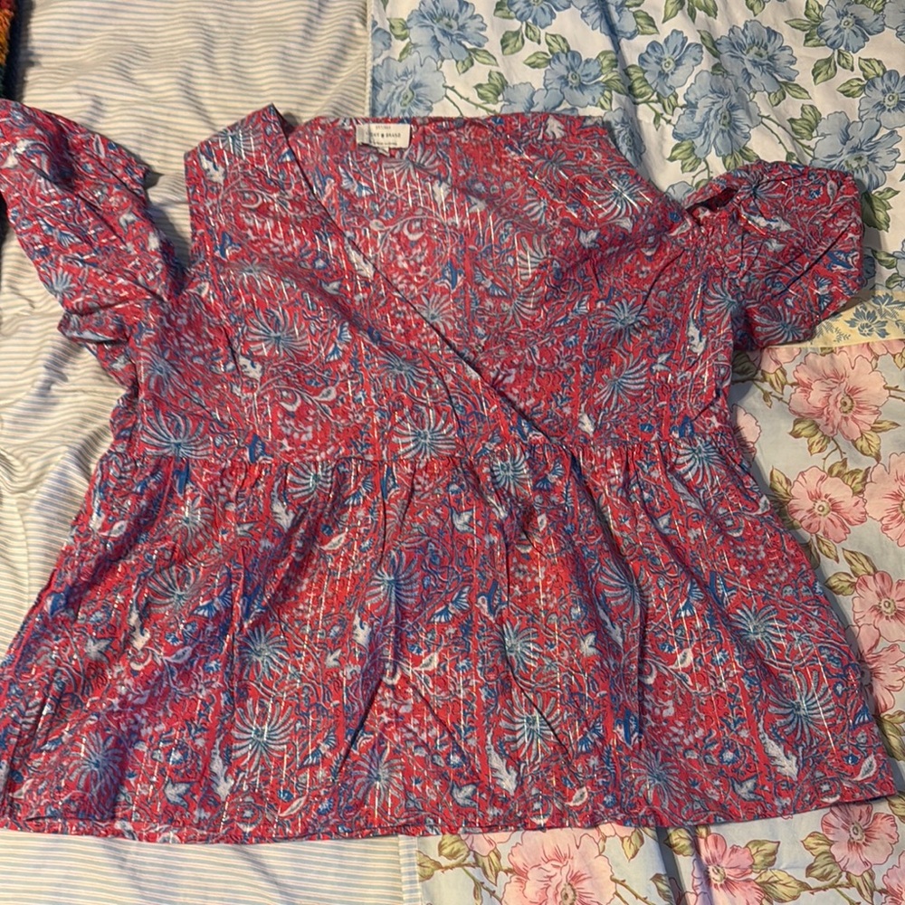 Bucky brand shirt. NWOT. Very cute open shoulder.